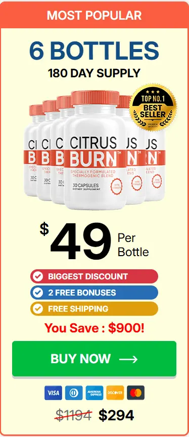 citrusburn 6 bottle price